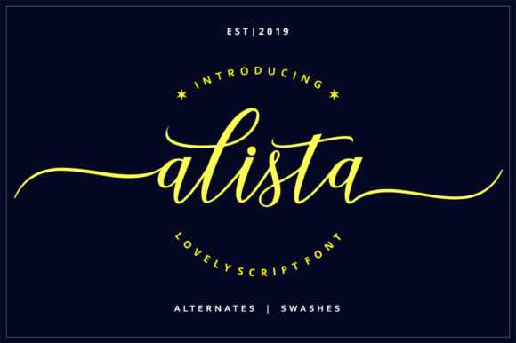 Alista: A Modern Calligraphy Typeface for Elegant Branding
