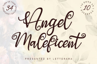 Angel Maleficent: A Script Handwritten Font That Commands Attention