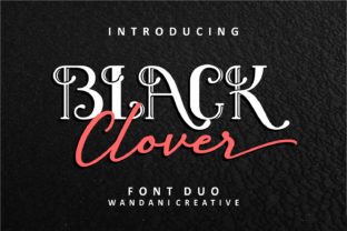 Black Clover Duo: A Modern Vintage Font Pair That Just Works