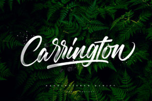 Carrington Brush Script Font for Handmade Creators