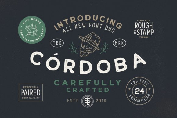 Cordoba: A Rustic Sans Serif Typeface for Editorial Design