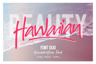 Hawaiian Duo: A Script Handwritten Font That Breathes Life Into Editorial Design