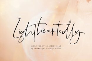 Lightheartedly: A Script Font That Feels Like a Deep Breath