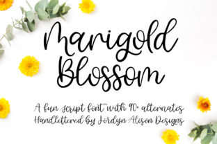 Marigold Blossom: A Sweet Script Font for Small Business Branding