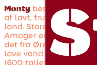 Monty Stencil: A Warm, Rounded Sans Serif for Handmade Charm