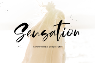 Sensation: A Natural Handwritten Brush Font for Crafters