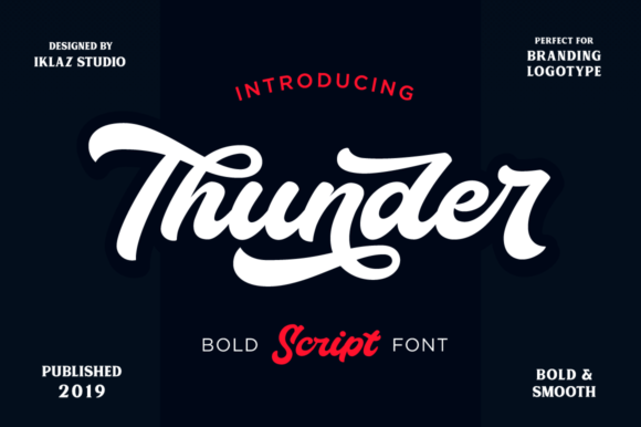 Thunder Script: A Bold Handwritten Font for Makers