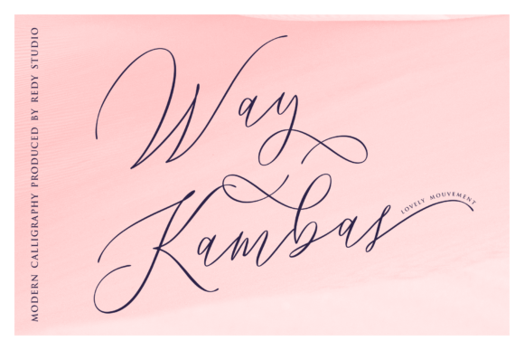 Way Kambas: A Modern Script Font That Elevates Campaign Visuals